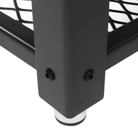 Măsuță laterală ELDUR, maro/negru