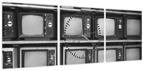 Tablou - Retro TV (cu ceas) (90x30 cm)