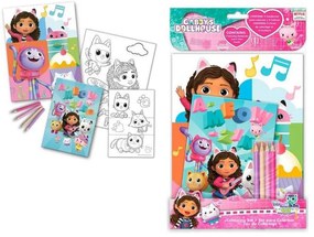 Gabby&#039;s Dollhouse set de colorat