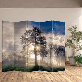 Paravan - Copac în ceață (210x170 cm)