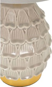 Veioză bej din ceramică cu abajur textil (înălțime 30,5 cm) Pigny – Mauro Ferretti