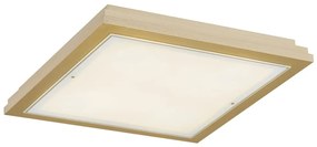 Plafoniera design modern Caserta auriu 52x52cm