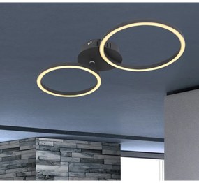 Plafoniera LED moderna design circular KENDY 24W negru