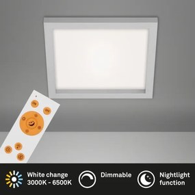 Plafonieră LED dimabilă LED/18W/230V 3000-6500K Briloner 7370-014 + telecomandă