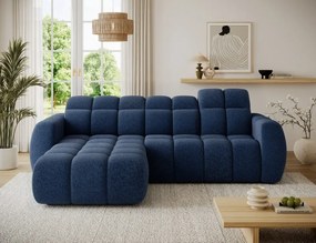 Colțar extensibil electric ELTAP Fanito Stânga 288x200 cm | Funcție pat 84x232 | Tetieră reglabilă | Design premium (Culoare: Alb / Royal 01)