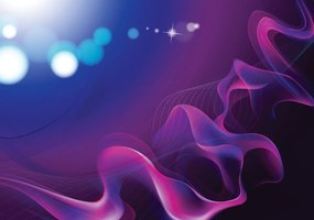 Fototapet - Valuri abstracte violete (254x184 cm)