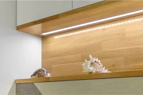 Set profil LED incastrat Glax GTV, din aluminiu, alb, cu guler lateral si dispersor alb mat, 2 m Aluminiu, L:2000 mm; l:22 mm; H:6.2 mm, Alb, Glax, 10