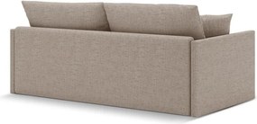 Canapea maro deschis extensibilă cu tapițerie din chenille 209 cm Shannon – Cosmopolitan Design