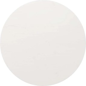 vidaXL Blat de masă rotund, alb, Ø80x3 cm, lemn masiv de pin