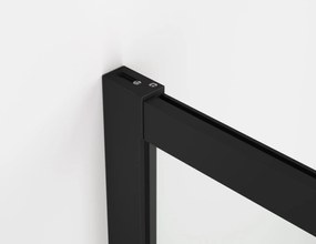 Usa culisanta de dus in nisa, 1300 mm, negru mat, doua elemente, Ronal Oriana Negru mat, 1300 mm