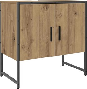 vidaXL Dulap chiuvetă baie, stejar artizanal 65x33x60cm lemn prelucrat