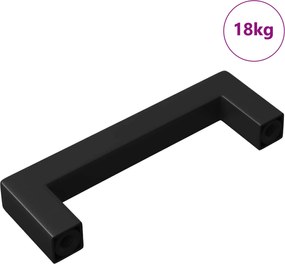 vidaXL Mâner Mobilier 429 pcs Negru 110 x 12 x 36 mm Fier