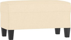vidaXL Bancă, crem, 70x35x41 cm, textil