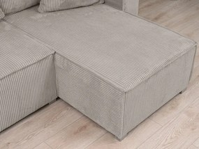 OFERTA Set canapea in forma de U Smart Cosaro bej 295x140 cm Clasa II