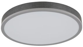 Plafoniera LED aluminiu argintiu, MDF gri DORO 45cm