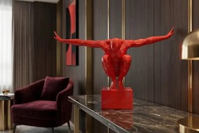 Statueta decorativa HIGH DIVER 50cm rosu