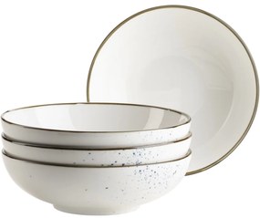 Mäser Set de 4 boluri Pintar Alb albastru puncte22 cm