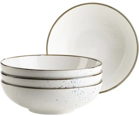 Mäser Set de 4 boluri Pintar Alb albastru puncte22 cm