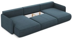 Colțar albastru extensibil/cu spațiu de depozitare Nanea – Makamii