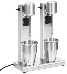 Mixer de milkshake cu 2 vase, otel inoxidabil, 2 L 2 L (2 mixere)