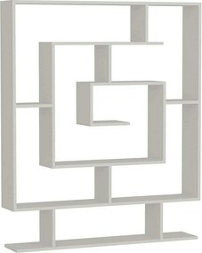 Etajera SARMASIK, alb, PAL melaminat, 125x22x150 cm