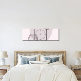 Tablou - Minimalism violet N⁰2 (cu ceas) (90x30 cm)
