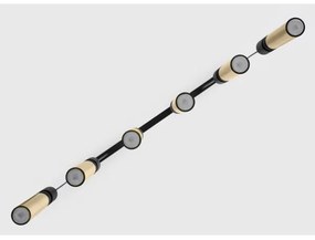 Lustră pe cablu Jupiter 2008 ALAS 6xGU10/10W/230V auriu/negru