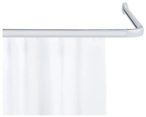 Bară pentru perdea de duș argintiu-lucios Era – Wenko