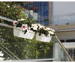 Jardinieră din plastic reciclat cu sistem de auto-irigare 50 cm Capri – Artevasi