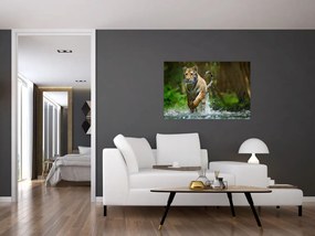 Tablou cu trigrul fugind (90x60 cm)