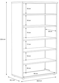 Pantofar ETON alb/gri beton