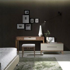 Bancheta tapitata design modern Platin AC-CP1709ST-NOGAL