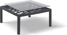 Set terasă Clara, polipropilenă si fibră de sticlă, gri antracit