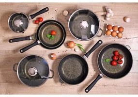 Tigaie adâncă KITCHISIMO, 28 cm, neagră