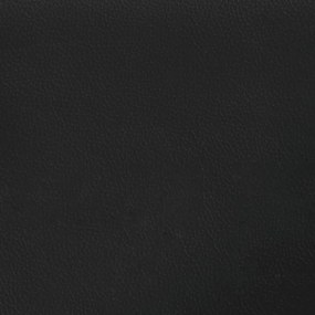 Cadru de pat box spring, negru, 140x190 cm, piele ecologica Negru, 25 cm, 140 x 190 cm