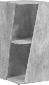vidaXL Raft lateral Gri din beton 33 x 32 x 70,5 cm Lemn compozit