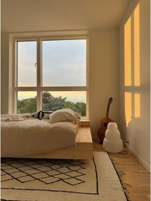 Pat matrimonial în culoare naturală din lemn de pin cu somieră 160x200 cm Merge – Karup Design