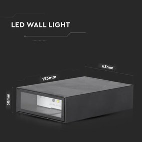Aplică LED de exterior LED/4W/230V 3000K IP65 neagră