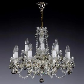 Candelabru cristal Bohemia 12 brate CARMEN nickel 8007 CE