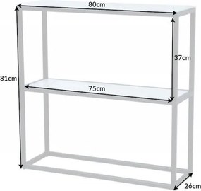 Consola laterala design modern Elegance 80cm