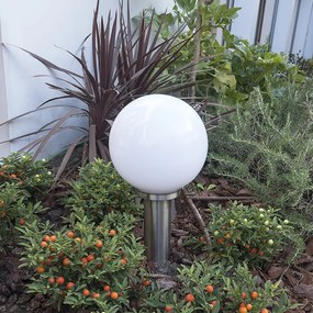 Lampă de stradă exterioară inteligentă din oțel inoxidabil 50 cm cu Wi-Fi A60 - Sfera