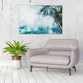 Tablou - Palmier lângă mare (90x60 cm)