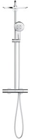 Coloana dus cu baterie si termostat Grohe Rainshower SmartActive 310, crom