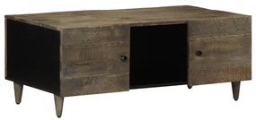 vidaXL Masuta de cafea gri deschis 100x54x40 cm lemn masiv de mango
