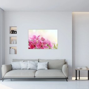 Tablou - Flori roz (90x60 cm)