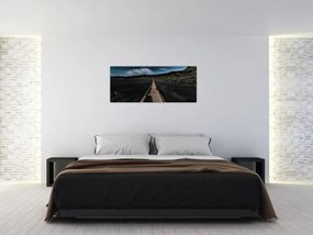 Tablou drumul de lemn în amurg (120x50 cm)