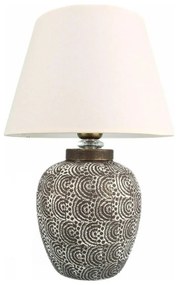 Lampă de masă RAMZES 1xE27/40W/230V alb/gri