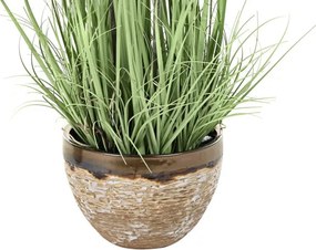 Plantă decorativă interior lila cu accente roz pal și verde din PVC cu structură din metal, "Liraya"