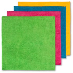 Set de 4 lavete din microfibră Vileda Colors, 30 x 30 cm