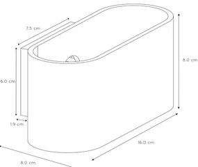 Lucide 23254/01/30 - Aplica perete XERA 1xG9/42W/230V negru